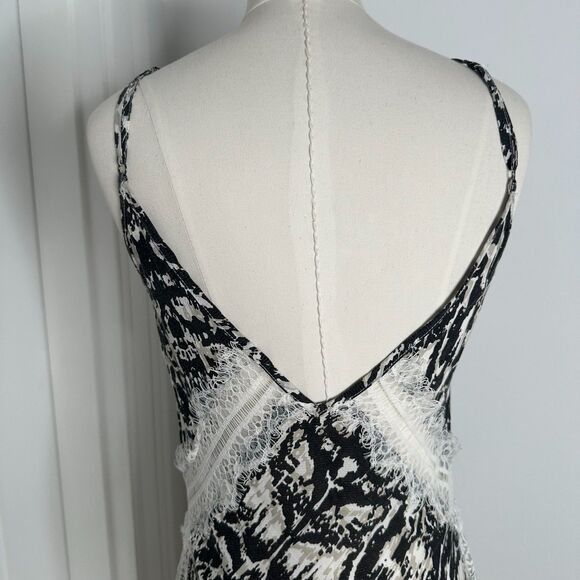 Suboo Abstract Lace Slip Dress | Midi Slip Dress Size 4 AU8 UK8 Lingerie Look - Picture 7 of 14